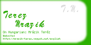 terez mrazik business card